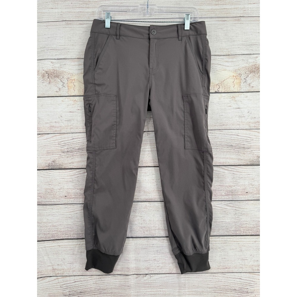 prAna Cargo Jogger Pants Womens 6 Grey Hiking Outdoor Utility W41202115